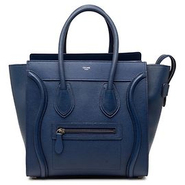 Céline Borsa Tote Celine Luggage Micro Shopper Blu navy
