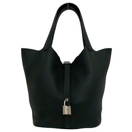Hermès Sac cabas mini Hermes Picotin Lock PM Noir