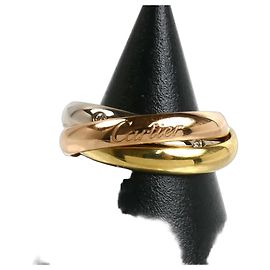 Cartier Trinity Ring aus 18K Gold mit 5 Diamanten Andere