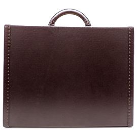 Valigetta in pelle Taiga Louis Vuitton Marrone