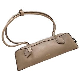 Alaïa Le Teckel Leather and Suede Handbag Beige