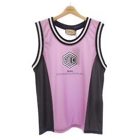 Canotta in cotone Gucci Nero Rosa