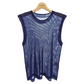 Autre Marque Top Pleats Please Azul Azul marino
