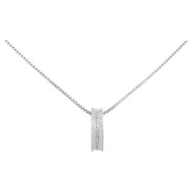 Autre Marque Au750 Weißgold Diamant Halskette Silber