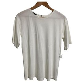 Autre Marque Diesel Back Open Short Sleeve Pullover White