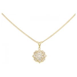 Autre Marque Collier en diamant Au750 Doré