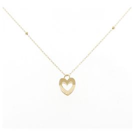 Autre Marque Collar Corazón Au750 Dorado