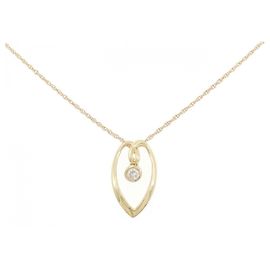 Autre Marque Collier en diamant Au750 Doré
