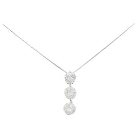 Autre Marque Au750 Diamant-Halskette Silber