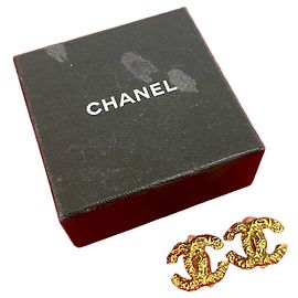 Pendientes Chanel Coco Mark Dorado