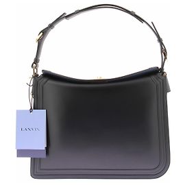 Lanvin Black Leather Handbag Black