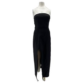 Autre Marque Schwarzes trägerloses Kleid Schwarz