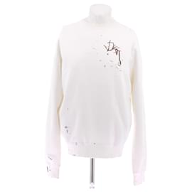 Dior Pull blanc à tâches Blanc