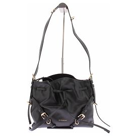 Borsa Givenchy Voyou in pelle nera Nero