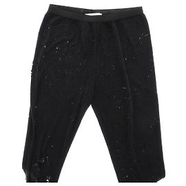 Collant Mm6 con buchi nero cotone Nero