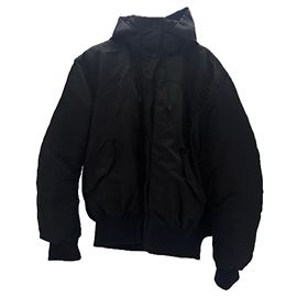 Giacca Bomber Lacoste con logo nera Nero
