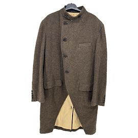 Yohji Yamamoto Brown Wool Coat Brown