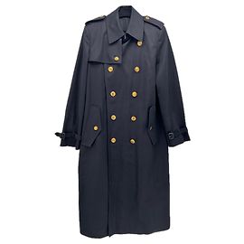 Givenchy Trench nero con bottoni dorati Nero