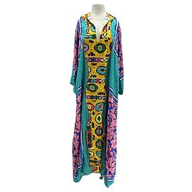 Autre Marque Robe longue imprimée en soie RIANNA + NINA Multicolore