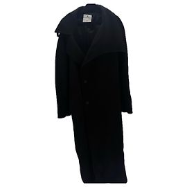 Abrigo de lana negro Courreges Negro