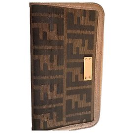 Portefeuille Fendi Monogramme Marron et Doré Marron Bijouterie dorée