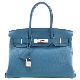 Hermès Blue Togo Birkin Retourne 30 Bleu Bleu clair