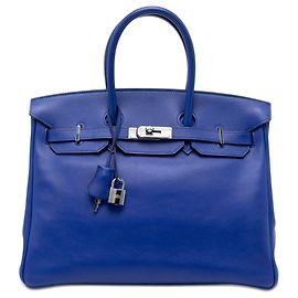 Hermès Blue Swift Birkin Retourne 35 Bleu