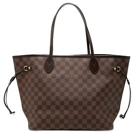 Louis Vuitton Marrone Damier Ebene Neverfull MM Marrone