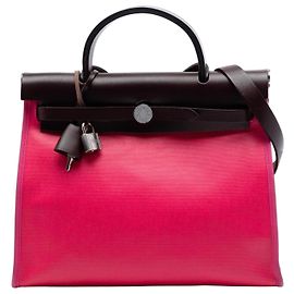 Hermès Pink Toile H Berline Herbag Zip 31 Rosa Altro
