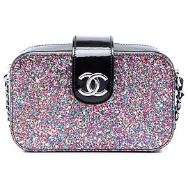 Case de Câmera Chanel Multi Glitter Patent Evening On The Moon Multicor