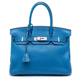 Hermès Blue Togo Birkin Retourne 30 Bleu