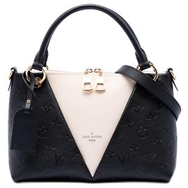 Louis Vuitton Bolsa V Tote BB em Monogram Empreinte preto Preto