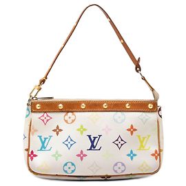 Louis Vuitton Pochette Accessoires White Monogram Multicolore Weiß