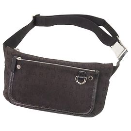 Bulgari Bvlgari Logomania Canvas Black Sling Bag Black