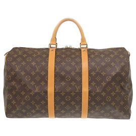 Sac Boston Louis Vuitton Keepall 50 Monogram Marron Monogramme