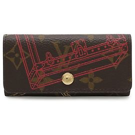 Louis Vuitton Monogram Multicles 4 Key Case Castaño Monograma