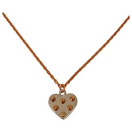 Pendente Louis Vuitton Spiky Valentine Necklace Argento D'oro