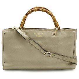 Sac cabas GUCCI Bamboo Shopper Medium Doré