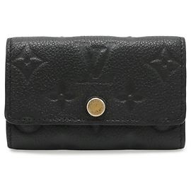 Louis Vuitton Monogram Empreinte 6-Key Case Black