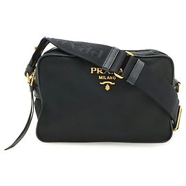 Prada Nylon Handbag in Nero Black Black