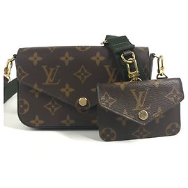 Monedero Monogram Louis Vuitton Castaño Caqui Monograma