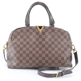 Bolsa Bowling Louis Vuitton Damier Kensington Damier ebene