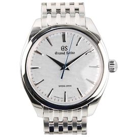 Grand Seiko Elegance White Omiwatari Spring Drive SBGY013 Plata Blanco