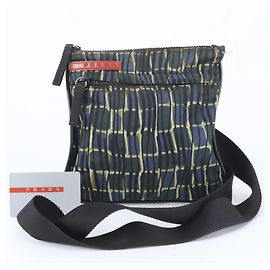 Autre Marque Prada Sport Umhängetasche für Herren Schwarz Blau Grün