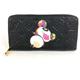 Louis Vuitton Monogram Empreinte Zippy Wallet Black Multiple colors