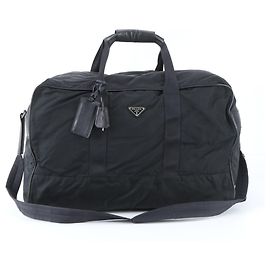 Borsa Boston 2-Way in Nylon Saffiano e Pelle Prada Nero