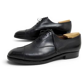 SCARPE JM WESTON 300 RICHELIEU 7.5D 41.5 PELLE NERA + CALZALAS Nero