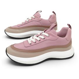 Hermès HERMES GRAMME H232115Z SNEAKER 39 STOFF UND LEDER SCHUHE Pink