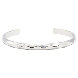 Bracelet Boucheron en or blanc K18WG facetté Argenté Métallisé
