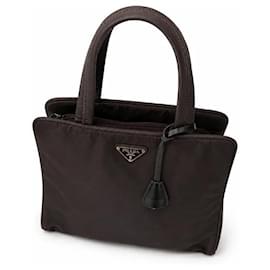 Bolsa Prada em nylon marrom Marrom Monograma